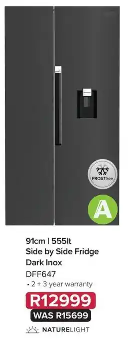 Side by Side Fridge Dark Inox