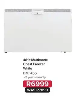 Kloppers 481lt Multimode Chest Freezer White DMF456 offer