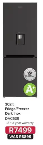 Kloppers Fridge/Freezer Dark Inox offer