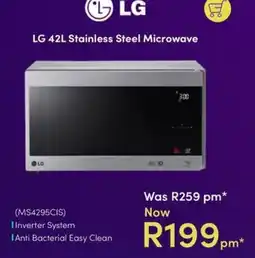 Teljoy LG 42L Stainless Steel Microwave offer