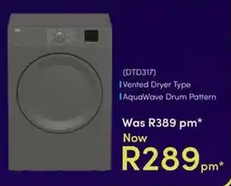 Teljoy Vented Dryer Type AquaWave Drum Pattern offer