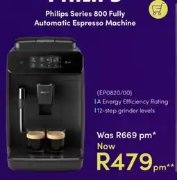 Teljoy Philips Series 800 Fully Automatic Espresso Machine offer
