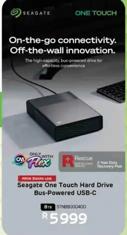 Computer Mania Seagate One Touch Hard Drive Bus-Powered USB-C offer