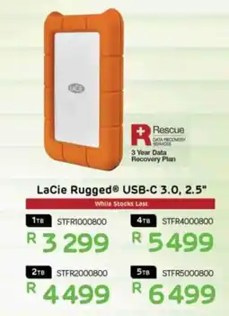 Computer Mania LaCie Rugged® USB-C 3.0, 2.5" offer