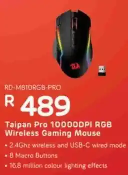 Computer Mania Taipan Pro 10000DPI RGB Wireless Gaming Mouse offer