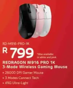 Computer Mania REDRAGON M916 PRO 1K 3-Mode Wireless Gaming Mouse offer