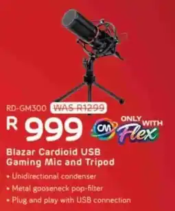 Computer Mania Blazar Cardioid USB Gaming Mic and Tripod offer