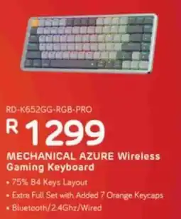 Computer Mania MECHANICAL AZURE Wireless Gaming Keyboard offer