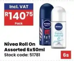 Africa Cash and Carry Nivea Roll On Assorted offer