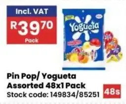 Africa Cash and Carry Pin Pop/Yogueta Assorted offer