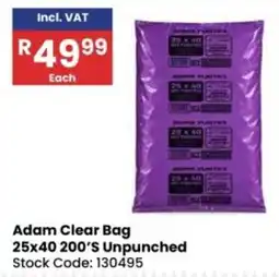 Africa Cash and Carry Adam Clear Bag offer