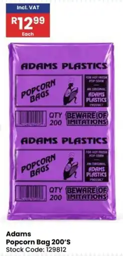 Africa Cash and Carry Adams Popcorn Bag 200'S offer