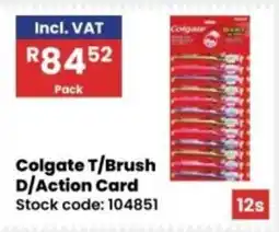 Africa Cash and Carry Colgate T/Brush D/Action Card offer