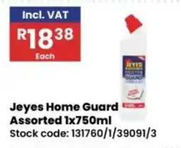 Africa Cash and Carry Jeyes Home Guard Assorted offer