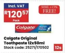 Africa Cash and Carry Colgate Original Toothpaste offer