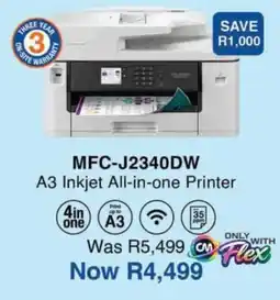 Computer Mania MFC-J2340DW A3 Inkjet All-in-one Printer offer