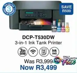 Computer Mania DCP-T530DW 3-in-1 Ink Tank Printer offer