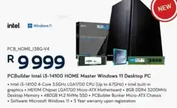 Computer Mania PCBuilder Intel i3-14100 HOME Master Windows 11 Desktop PC offer