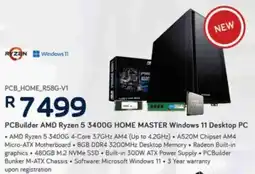 Computer Mania PCBuilder AMD Ryzen 5 3400G HOME MASTER Windows 11 Desktop PC offer