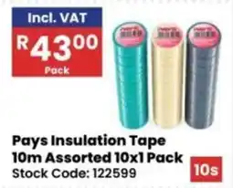 Africa Cash and Carry Pays Insulation Tape Assorted offer