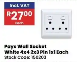 Africa Cash and Carry Pays Wall Socket offer