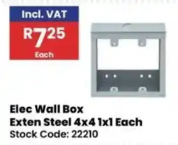 Africa Cash and Carry Elec Wall Box Exten Steel offer