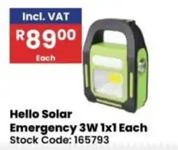 Africa Cash and Carry Hello Solar Emergency 3W offer