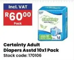 Africa Cash and Carry Certainty Adult Diapers offer