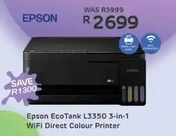 Computer Mania Epson EcoTank L3350 3-in-1 WiFi Direct Colour Printer offer