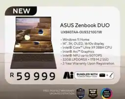Computer Mania ASUS Zenbook DUO offer