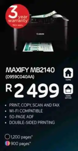 Computer Mania Canon MAXIFY MB2140 offer