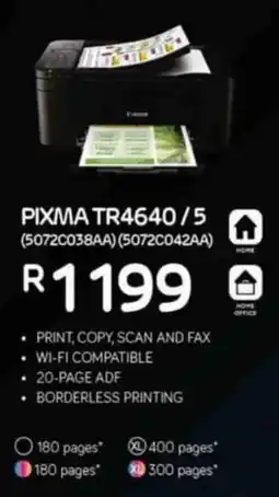 Computer Mania Canon PIXMA TR4640 / 5 offer