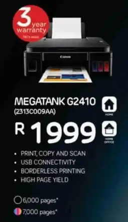 Computer Mania Canon MEGATANK G2410 offer