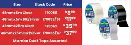 Africa Cash and Carry Mamba Duct Tape Assorted offer