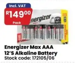 Africa Cash and Carry Energizer Max AAA offer