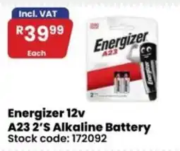 Africa Cash and Carry Energizer 12v A23 2'S Alkaline Battery offer