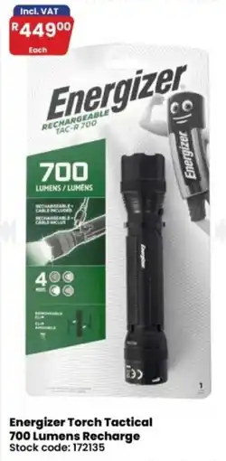 Africa Cash and Carry Energizer Torch Tactical 700 Lumens Recharge offer
