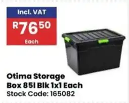 Africa Cash and Carry Otima Storage Box 85l Blk offer