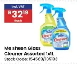 Africa Cash and Carry Me sheen Glass Cleaner Assorted offer