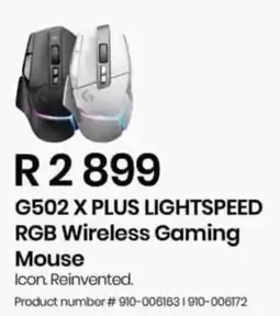 Computer Mania G502 X PLUS LIGHTSPEED RGB Wireless Gaming Mouse offer