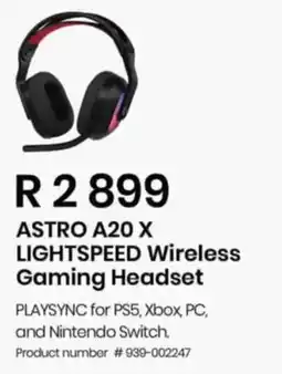 Computer Mania ASTRO A20 X LIGHTSPEED Wireless Gaming Headset offer