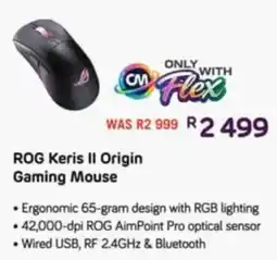 Computer Mania ROG Keris II Origin Gaming Mouse offer
