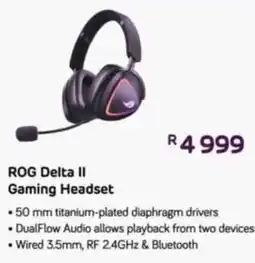 Computer Mania ROG Delta II Gaming Headset offer
