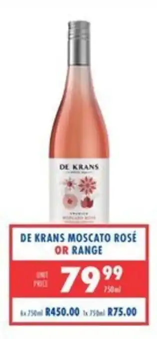 De Krans Moscato Rosé