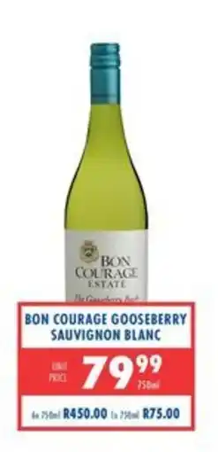 Ultra Liquors Bon Courage Gooseberry Sauvignon Blanc offer