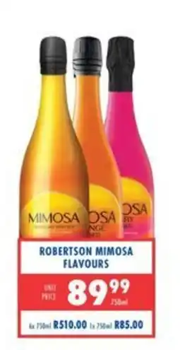 Ultra Liquors Robertson Mimosa Flavours offer