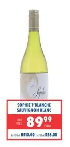 Ultra Liquors Sophie T'Blanche Sauvignon Blanc offer