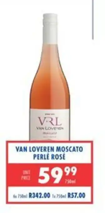 Van Loveren Moscato Perlé Rosé