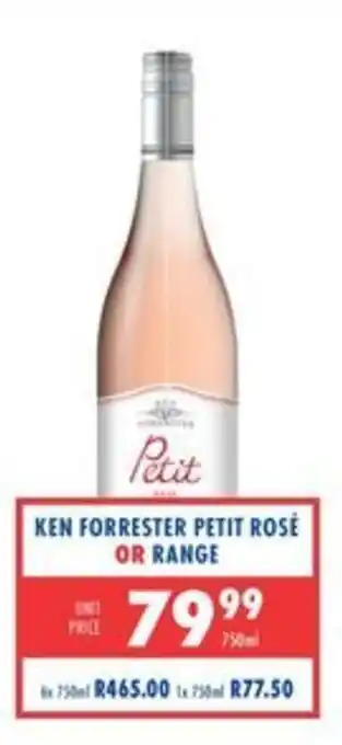 Ken Forrester Petit Rosé or Range