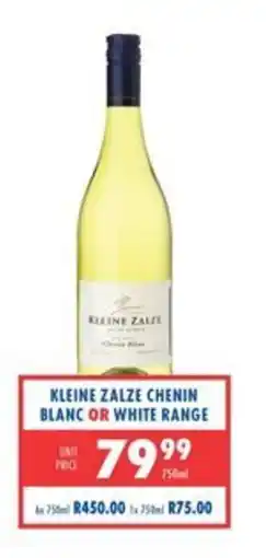 Ultra Liquors Kleine Zalze Chenin Blanc offer